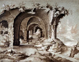 Ruins of the Colosseum in Rome