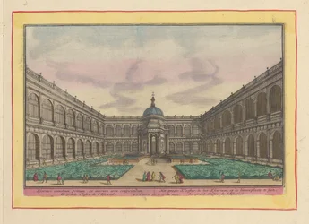 View of the Courtyard of the Great Monastery in the Escorial