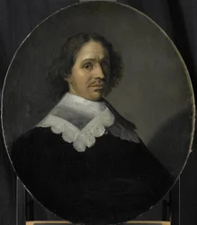 Portrait of Paulus Verschuur, Served seven terms as Burgomaster of Rotterdam and also Director of the Rotterdam Chamber of the East India Company, elected 1651