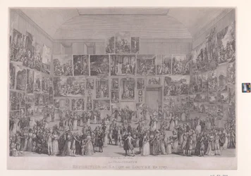 Exposition at the Louvre Salon in 1787