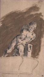 Chained Nude Prisoner, After Pietro Tacca