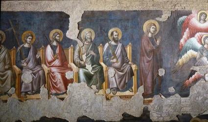The Last Judgment (detail) of the Apostles (Saint Paul on the Right) - Fresco