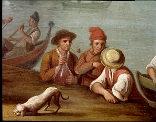 Banquet Scene in Posillipo (detail)