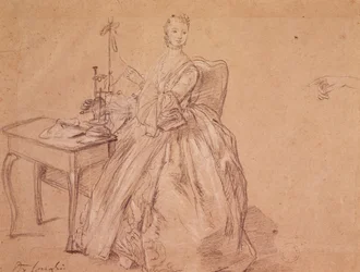 A woman spinning