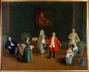 Family portrait, Pietro Longhi (1702 - 1785)
