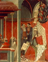 Honorius III Approving Carmelite Rule (detail)