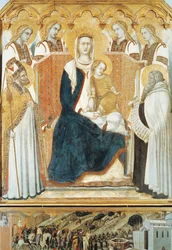 Madonna with angels and saints