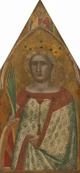 Saint Catherine of Alexandria, with an Angel, probably 1340