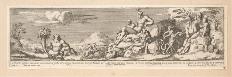 Allegory on the Route between Rome and Florence (History of Emperor Constantine)