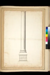 The column of Antoninus Pius shown as restored