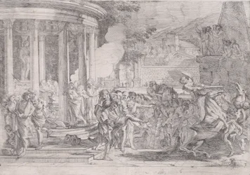Sinorix Carried from the Temple of Artemis Trying to Escape the Effects of the Poison