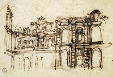 Study for theatre in Palazzo Pitti in Florence