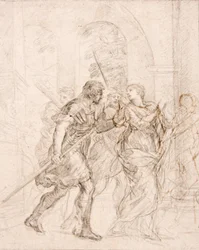 Saint (Martina?) Being Led to Her Martyrdom