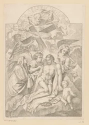 The Holy Trinity with Mary, Instruments of the Passion, and Angels