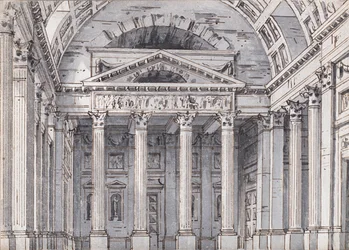 Stage Design for the Opera Belisario by Gaetano Donizetti