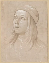 Head of a Youth Looking Up