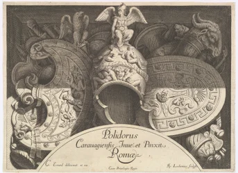 Weapon Trophies after the Façade of Palazzo Milesi in Rome