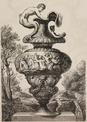 Vase painted by Polidoro da Caravaggio