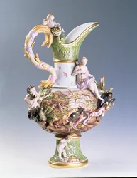 Decorative jug representing Earth