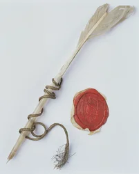 Quill Pen and Wax Seal