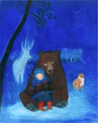 Brown Bear and Child, 2021