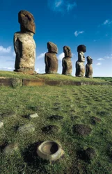 Moai Statues, Rapa Nui National Park, Easter Island, Chile