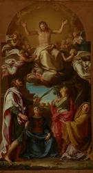 Christ in Glory with Saints Celsus, Julian, Marcionilla and Basilissa