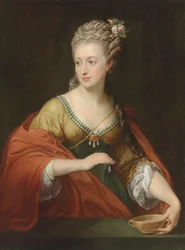 Portrait of Alexandra Evtikhievna Demidova 1724-1789 as Cleopatra, Early 1770s