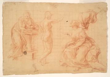 Studies for "Hercules at the Crossroads" and for the "Nativity"