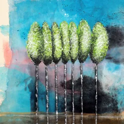 Abstract Green Trees
