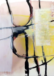 Abstract Yellow Layers