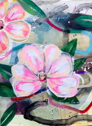 Pink Floral Abstract