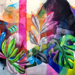 Vibrant Abstract Botanicals