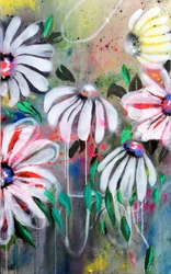 Vibrant Abstract Flowers