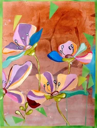 Vibrant Abstract Flowers