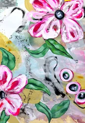 Vibrant Floral Abstract