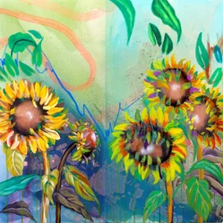 Vibrant Sunflower Garden