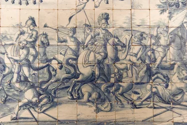 Alexander fighting the Persians, c.1745