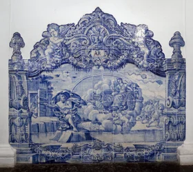 Allegory of Air - Azulejos, painted faience
