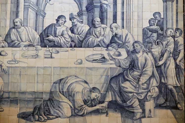 Jesus is anointed by a sinful woman in Luke 7:36-50