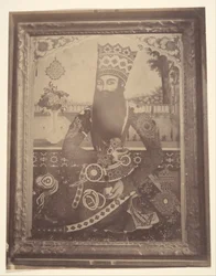 Fath-Ali Shah, Painting that Once Belonged to Hmah Saula, Uncle of the King, 1840s-60s
