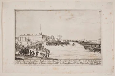 Frederik V Reviewing Regiments at Antvorskov