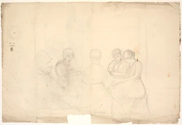 Group with Five Seated Figures