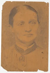 Portrait Head. Mrs. High School Principal Caroline Knudsen