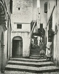 The Rue de la Kasbah, Algiers, Algeria, 1895