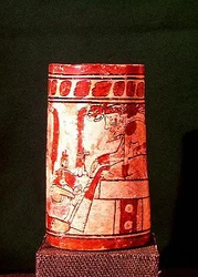 Cylindrical Vase, Mayan