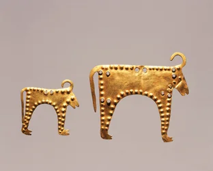 Animal figures from excavations at Varna, tomb 36