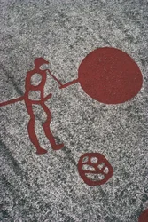 Rock carvings of Tanum, close-up