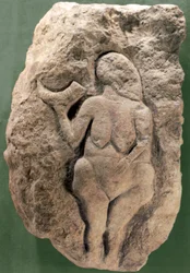 Venus of Laussel, also known as Venus with the Horn
