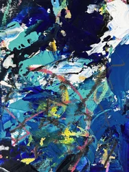 Vibrant Blue Abstract Texture